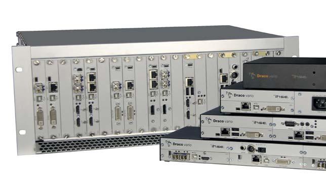 DRACO VARIO EXTENDERS Multiple product variants Various chassis sizes Redundant power supply Single sided connectivity, USB, RS232, PS/2 signals Easy to expand or to add features Product Information