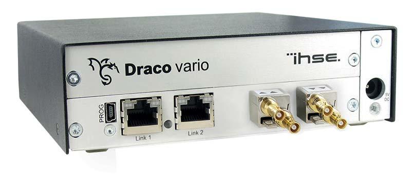 DRACO VARIO SDI EXTENDERS Connection of the KVM and SDI world Conversion SDI to /HDMI/DP & vice versa Integrated scaler (CON and ) Compatible to Draco tera matrices Fits into Draco vario chassis