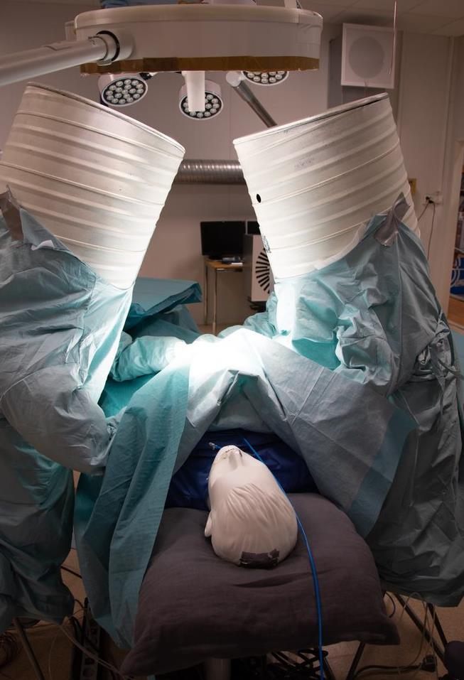 Fremtidens Operasjonsrom, St. Olavs hospital foretok den offisielle åpningen med snorklipping.