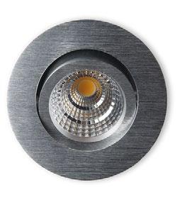 LED downlight Lav   Dimming Dimbar med de fleste faseavsnitt dimmere Varianter Børstet alu - 3330185 Matt hvit - 3330176 Sort - 3330186 10 Spotlight -