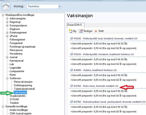 Forandre styrke/mengde av vaksine 1. 2. 3.