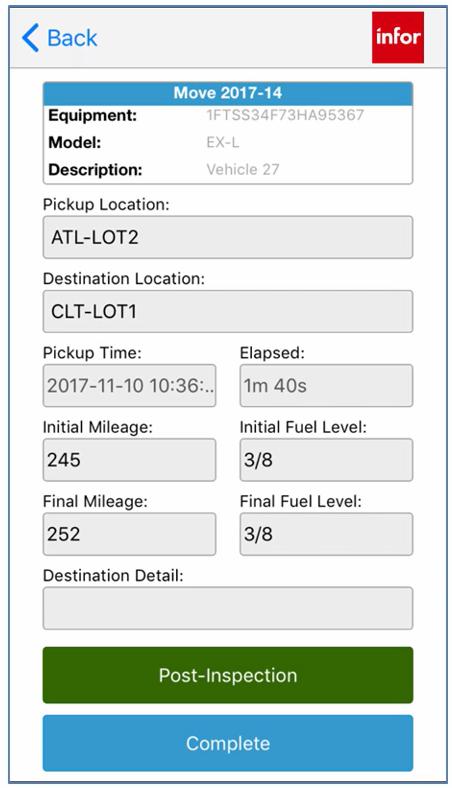 Mobile App for flytting av utstyr «Asset Move» Med