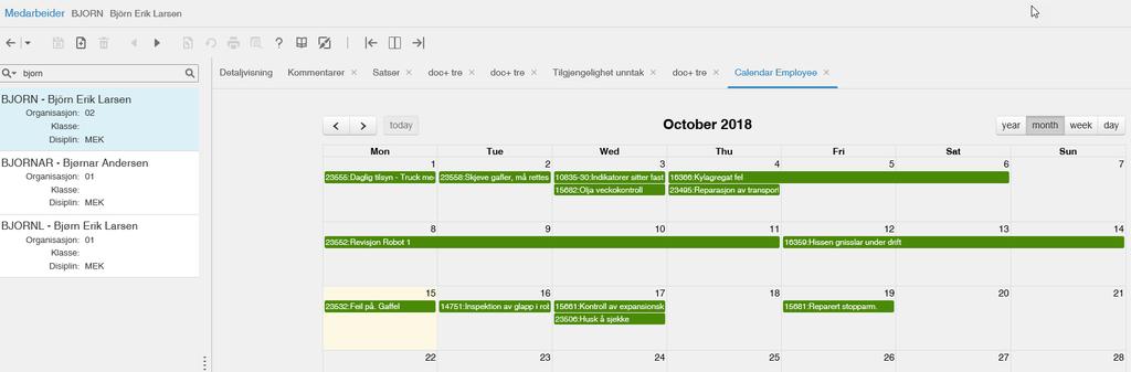 Extensibility Framework, funksjonalitet og visualisering Ikoner,