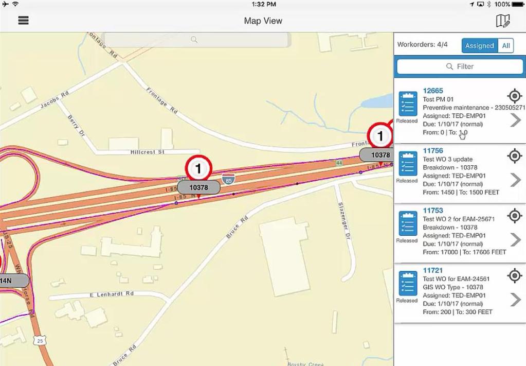 Mobile Transit App Kartvisning Forbedringer for å søtte visning og editering av GIS og Utstyrsegendkaper for lineært utstyr i kartet Ny funksjonalitet Utstyrskoder > 8 karakterer Vise egenskaper som