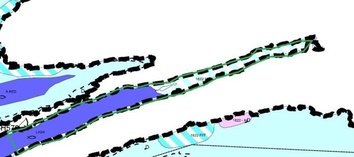 Meisfjord inni fjorden regulert i KPH som «kombinert formål sjø og vassdrag»(fff4, SOSI 6800) beholdes men