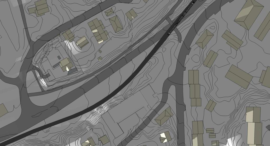 Figur 26: 20. oktober kl 18:00 9.4 Trafikk- og parkeringsforhold Apeltunvegen blir regulert til offentlig kjøreveg.