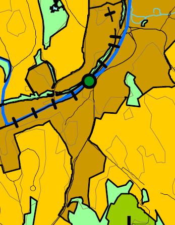 5.5 Kommuneplan/kommunedelplan Planområdet er i kommuneplanens arealdel (2010 2021) satt av til senterområde og fremtidig bybane og bybanestopp.