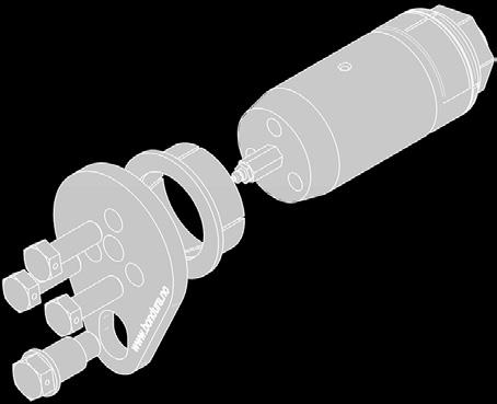 adjacent inner part of bondura conical sleeve. Contact surfaces between outer part of bondura conical sleeve and adjacent bore in support. Warning!