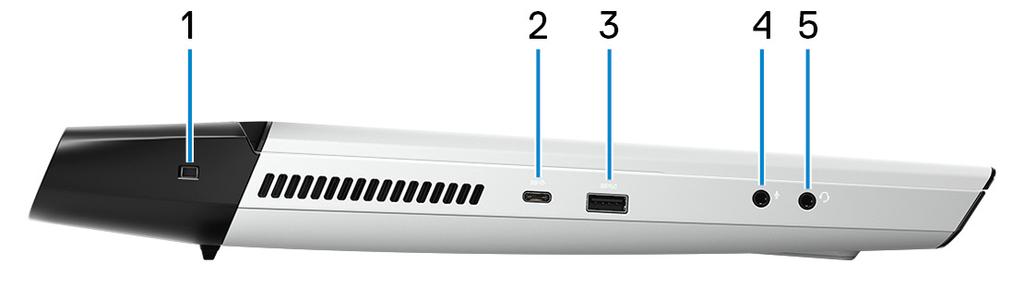 2, Thunderbolt 3 og gir deg også mulighet til å koble til en ekstern skjerm ved hjelp av en skjermadapter. Gir dataoverføringshastigheter på opptil 10 Gb/s for USB 3.