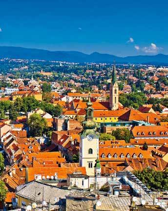 36 CONTINENTAAL KROATIË Karlovac Zagreb...want Kroatië is niet alleen blauw Het binnenland van Kroatië is rijk aan interessante toeristische gebieden.