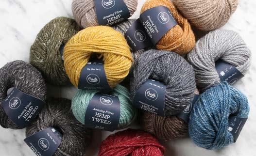 PULSVARMERE I HEMP TWEED Adlibris Hemp Tweed S483 50 g (1 nøste) Pinne 6-7. INSTRUKSJONER : Pulsvarmere med falske fletter.