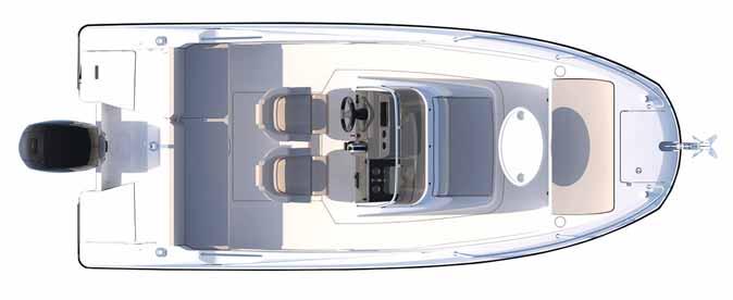 Stor badeplattform som gjør det enkelt å bade fra båten 10. Integrert badeleider 11. Cockpit-dusj 12.