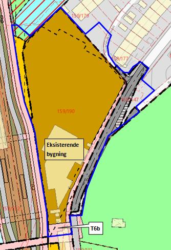 4.27 Planavgrensning Ny plan bør unngå å berøre areal som er regulert i bybaneplanen, 64860000. Fagetaten anbefaler at planområdet utvides, jf. skisse.