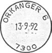 82 IWR Stempel nr. 25 Type: I24N Utsendt?? ORKANGER 4 Innsendt?? Registrert brukt fra 06.07.05 GM til 02.08.08 KjA Stempel nr. 26 Type: I24N Utsendt?? ORKANGER 1 Innsendt?