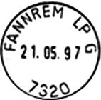 Stempel nr. 17 Type: I25N Utsendt?? FANNREM LP C Innsendt?? Registrert brukt 19.04.78 TK Stempel nr.