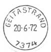 Stempel nr. 5 Type: I22N Fra gravør 20.06.72 GEITASTRAND Innsendt?