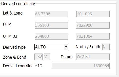 REVISION DATA: egne felter med info om hvem som har gjort endring på koordinat, når det er gjort endring og et notatfelt knyttet til revisjonen HISTORY: Egne felter for å vise tidligere