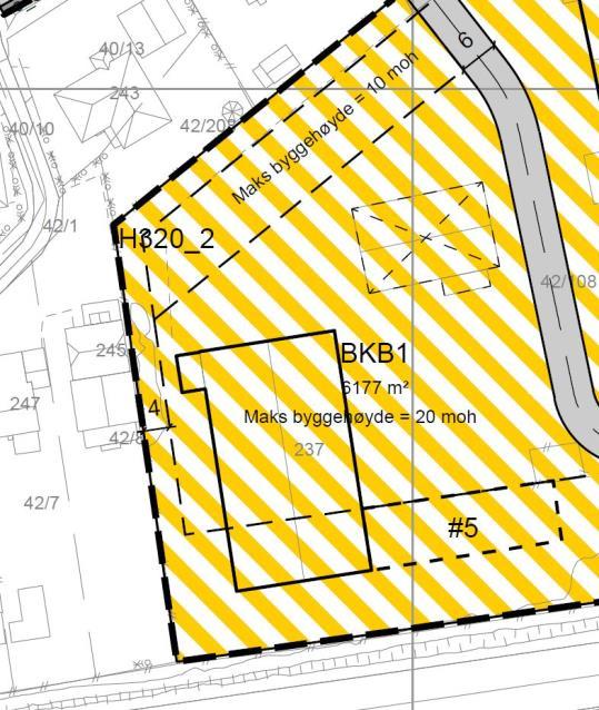 Rådmannens forslag: Rådmannen ønsker ikke å åpne for 3 m takoppbygg i tillegg til byggehøydene i planområdet, og foreslår at takoppbygg inkluderes i den totale byggehøyden.