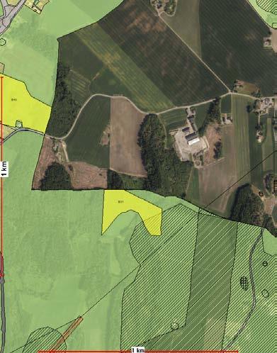 1064/12 B31 Lindhjem Østre NÅVÆRENDE FORMÅL: LNF + hensyn bevaring naturmiljø (KK) 39 DAA Innspillet støtter ikke opp om bærekraftig by- og