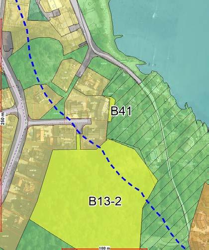 4047/158 B41 Støperiveien 20 AB NÅVÆRENDE FORMÅL: Grønnstruktur + Hensyn Bevaring naturmiljø Barskog/fjell i dagen 0,9 DAA Innspillet støtter ikke opp om bærekraftig by- og tettstedsutbygging i