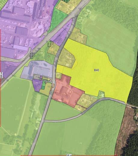 2136/3 B40 Amundrød NÅVÆRENDE FORMÅL: LNF Barskog/jorddekt + Blandingsskog/jorddekt 68 DAA Innspillet støtter ikke opp om bærekraftig by-