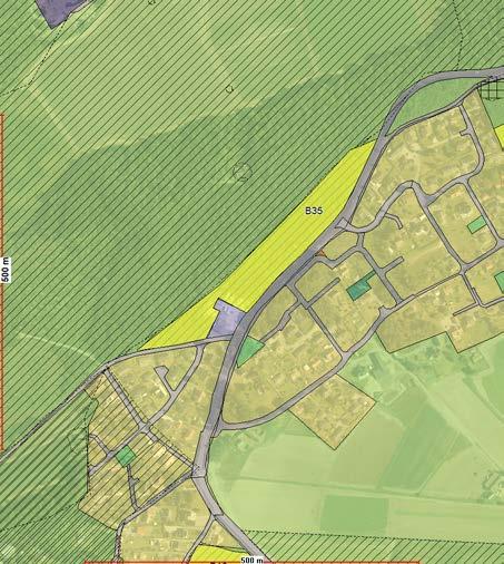 4091/27 B35 Sørskogen boligfelt NÅVÆRENDE FORMÅL: LNF + hensyn bevaring naturmiljø