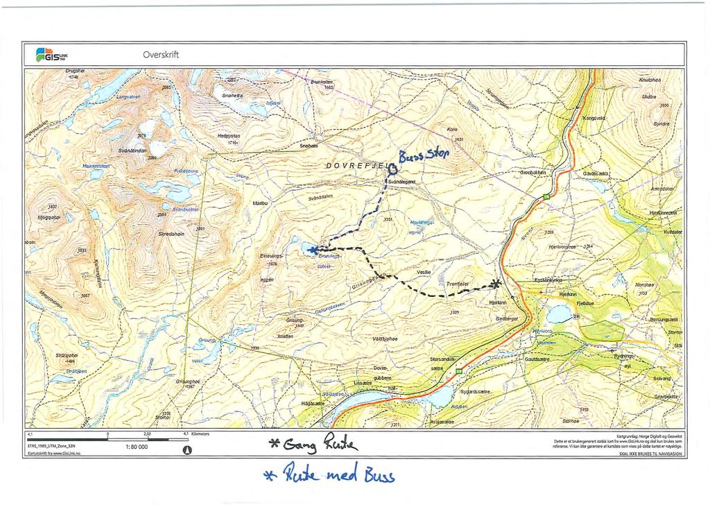 Overskrift,,... '. --.. './ <:... l,.... '. -..!'.! l -..:::.:. 1:80 000 4,1 Kilometers o.k.:~rtgrunnlag: Norge Digitalt og Geovekst Dette er et brukergenerert stiltisk kart fril www.