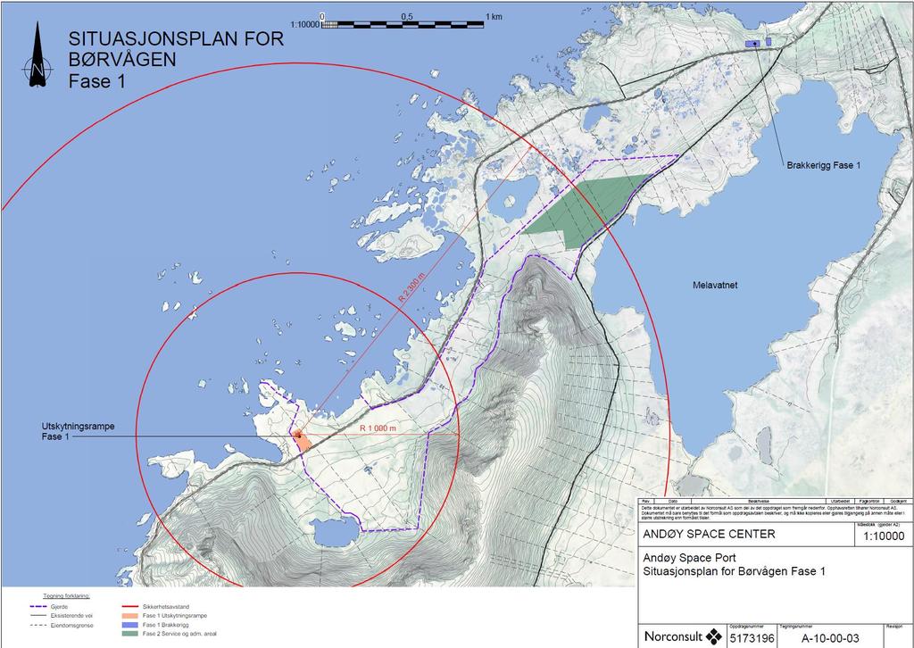 Ny vannledning herfra legges gjennomplanområdet i grøft langs ny internvei og fram til næringsareal og videre fram mot oppskytningsrampe.