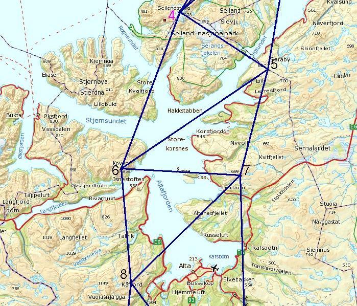 12 Fjellene langs kysten av Vest-Finnmark kan fra havflata se ut som høye tinder, men de høyeste rager bare litt over tusen meter.
