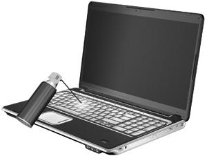4 Rengjøre styreputen og tastaturet Smuss og fett på styreputen kan føre til at pekeren hopper rundt på skjermen.