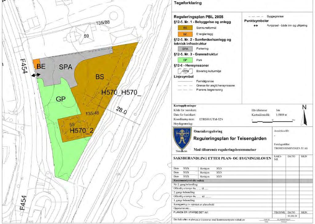 7 Figur 3. Foreløpig utkast til detaljregulering for Teisengården, Ullensaker kommune.