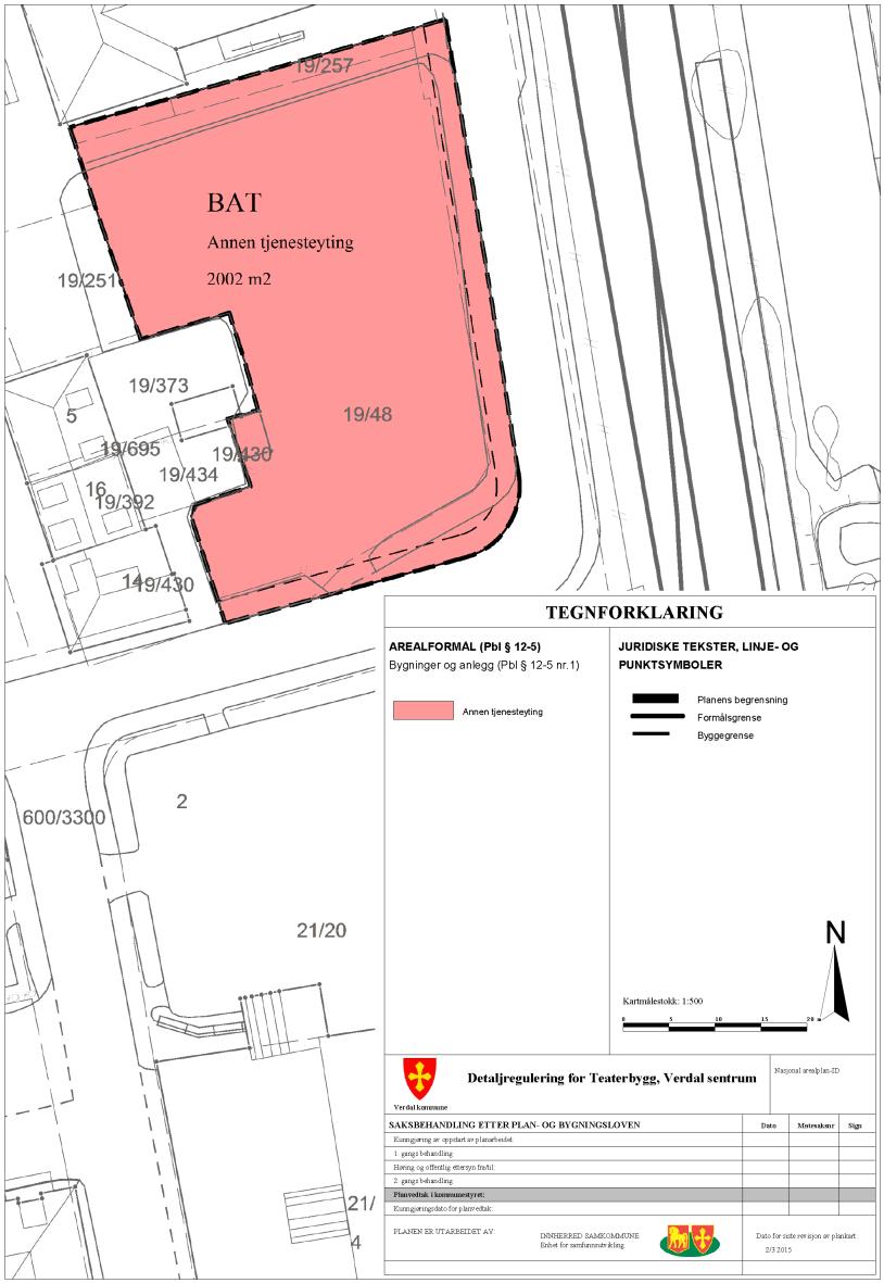 Planbeskrivelse Detaljregulering for Teaterbygg i Verdal