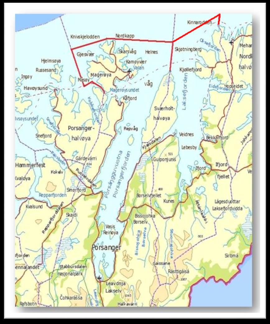 2. Geografisk omfang Nordkappregionen havn IKS er et interkommunalt