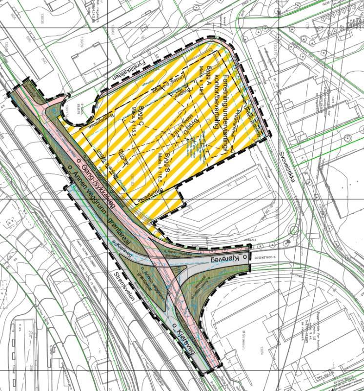 Nærmere om planforslaget Området ligger et steinkast fra Helsfyr, og forslagsstiller har derfor foreslått å regulere