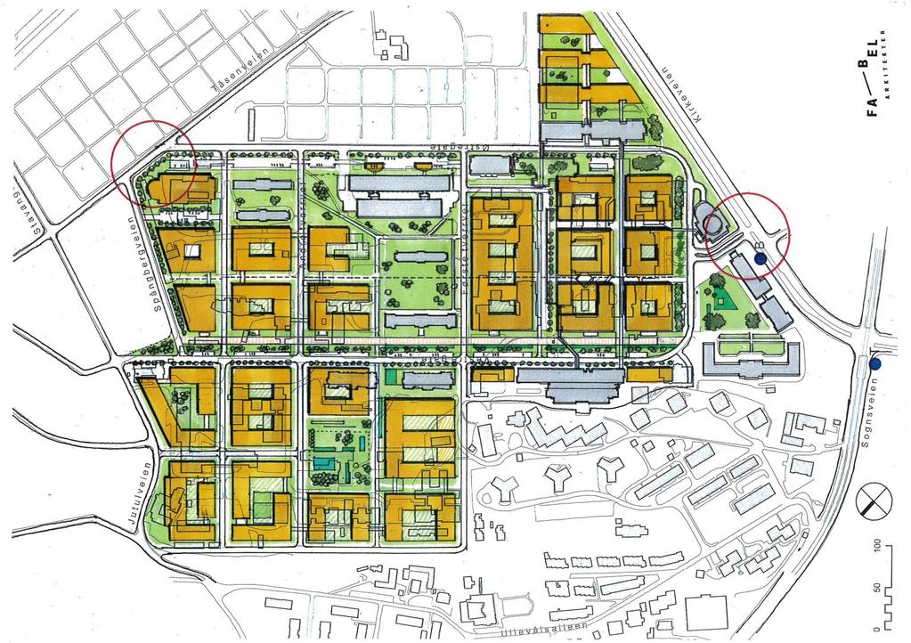 Et samlet Regionssykehus på Ullevål 2040-2050 Areal Ullevål Nybygg (opp til 8 etasjer): Eksisterende som står igjen: Totalt: