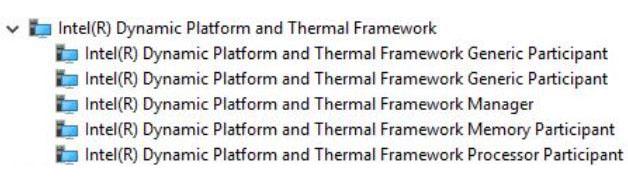 Intel Dynamic Platform og Thermal Framework Kontroller om Intel Dynamic Platform og Thermal Framework allerede er installert på datamaskinen. Tabell 24.