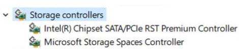 Tabell 30. Realtek-lyd Før installasjon Etter installasjon Lagringsdrivere Kontroller om lagringskontroller-driverne er installert på systemet. Tabell 31.