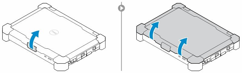 3. Trykk på tastekombinasjonen Fn + F7 igjen for å slå av Stealth-modus. Figuren viser tastkombinasjonen til Stealth-modus. Deaktivere Stealth-modus i systemoppsettet (BIOS) 1. Slå av datamaskinen. 2.