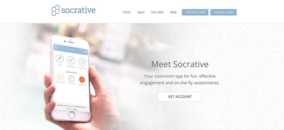 Socrative Hva er Socrative? Socrative finnes som nettside, og som apper som kan lastes ned fra Appstore eller Google Play. Det finnes en app for lærere og en app for elever.