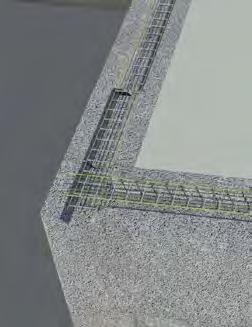 muring. Mørtelkassen sikrer jevn og rask utlegging av mørtel. Normal fugehøyde er 3 mm (10 mm under bakken).