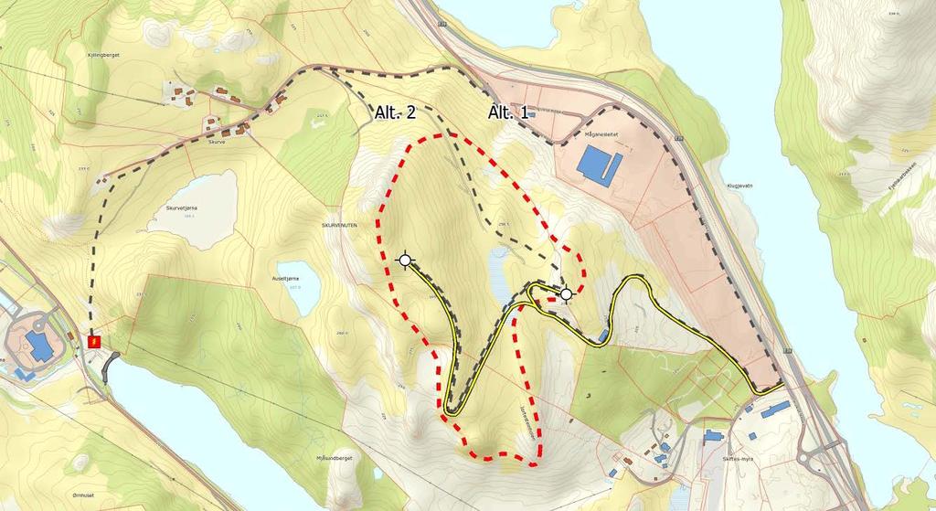 1 Innledning 1 Innledning 1.1 Bakgrunn for søknaden I vedtaket for Skurvenuten vindkraftverk ble ASKO ROGALAND AS blant annet meddelt konsesjon for bygging og drift at ett ca.