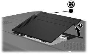 5 Bytte harddisk FORSIKTIG: Slik hindrer du at du mister data eller at systemet låser seg: Slå av maskinen før du tar harddisken ut av harddiskbrønnen.