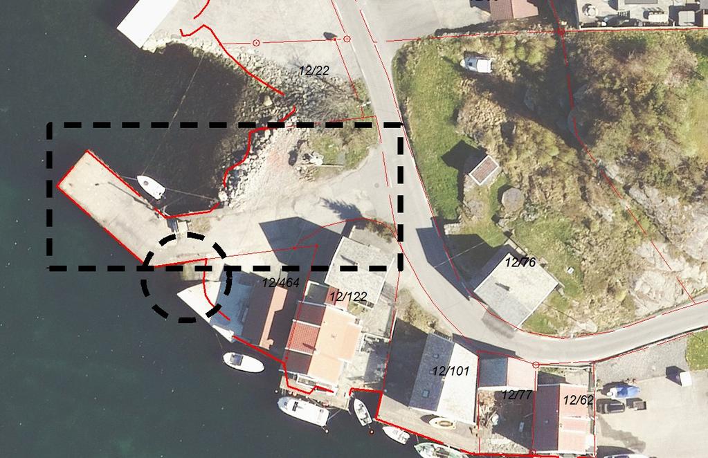 Det presiseres at areal for snuplass og parkering ikke er tatt høyde for innenfor areal avsatt til båtopptrekk på 15/30.