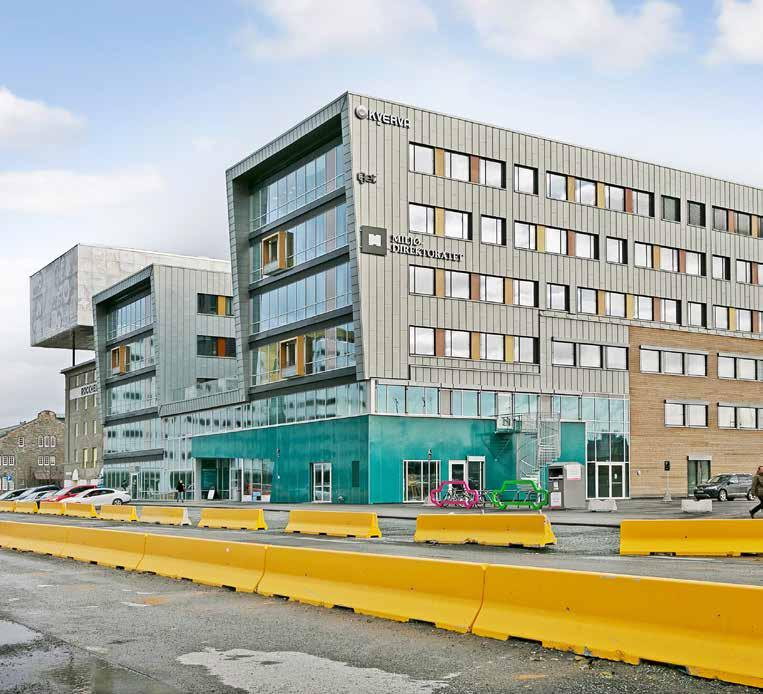 etasje i nytt kontorbygg på Brattørkaia. Bygget ble ferdigstilt i 2013.