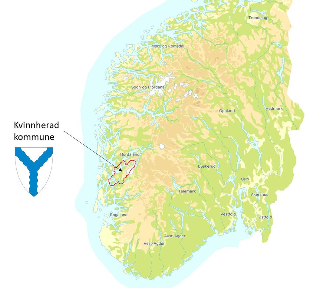 Innledning og forutsetninger Norconsult er engasjert av Kvinnherad kommune for å kartlegge flomsonen langs flere vassdrag i kommunen.
