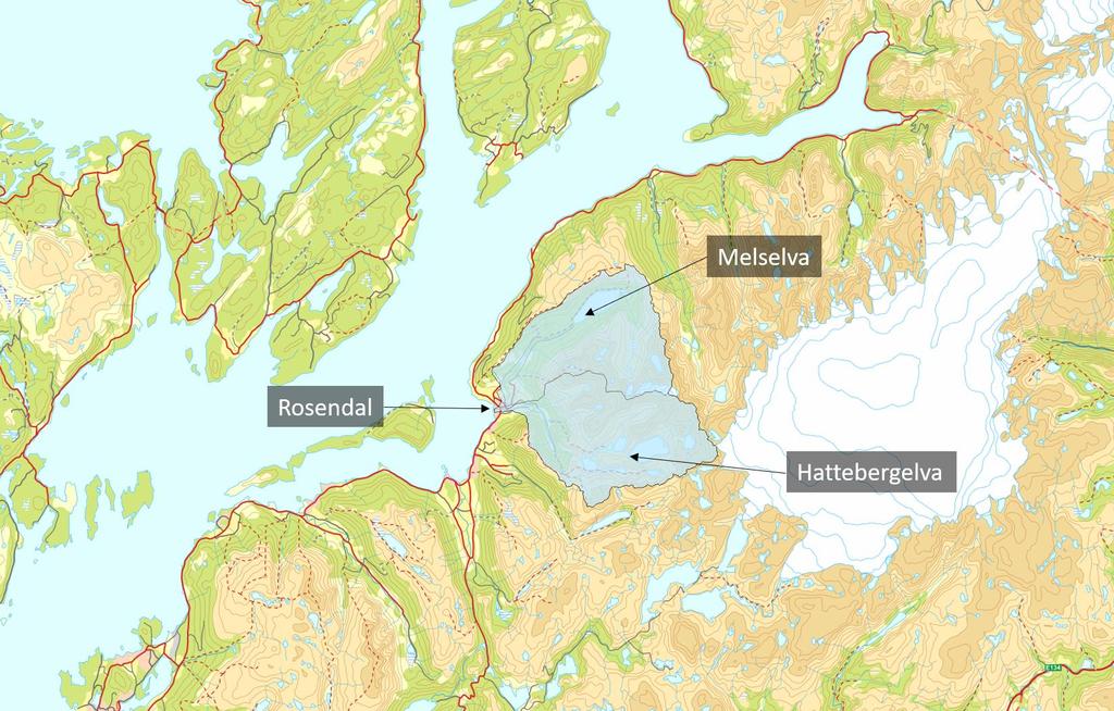 Figur 2 Oversiktskart med markering av