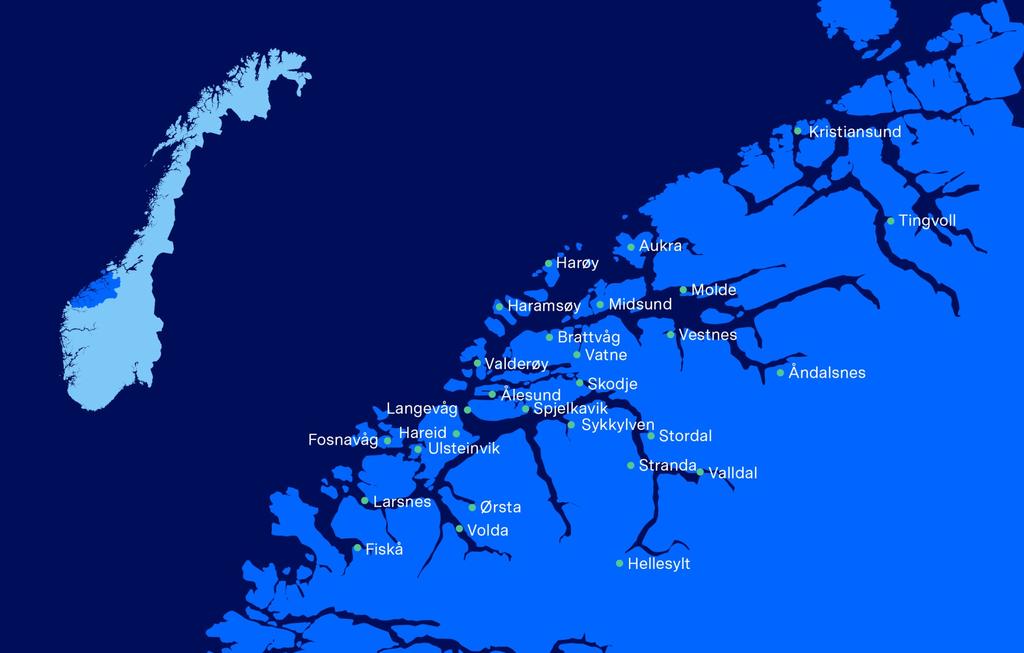 Det største finanshuset på Nordvestlandet Sterk lokal tilstedeværelse og en aktiv bidragsyter til regionen.