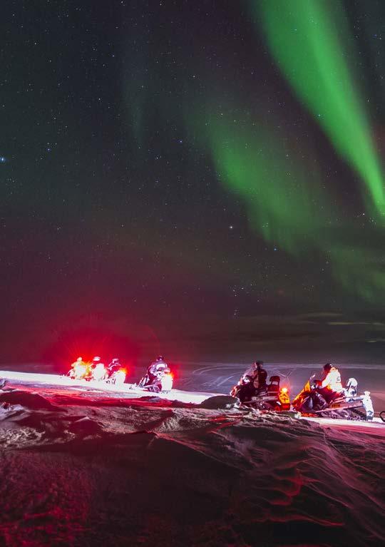 I Honningsvåg kan du være med på en kulturell vandring gjennom byen og la deg sjarmere av de mange fargerike bygningene.