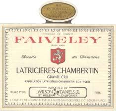 March/April 2004 Issue 113 2002 Red Burgundy (cont.) Domaine Faiveley Chambolle-Musigny La Combe d Orveaux: Good medium red. Pure, floral aromas of raspberry, strawberry and stone.