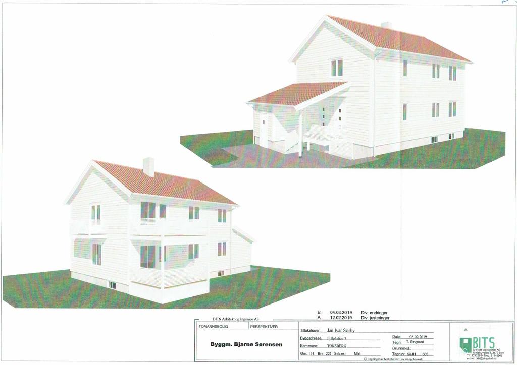 Visualisering: Side 5 av 8 Areal: Tomteareal: 756 m 2 Bruksareal (hentet fra tegninger):. etasje: 79,3 m 2 2.